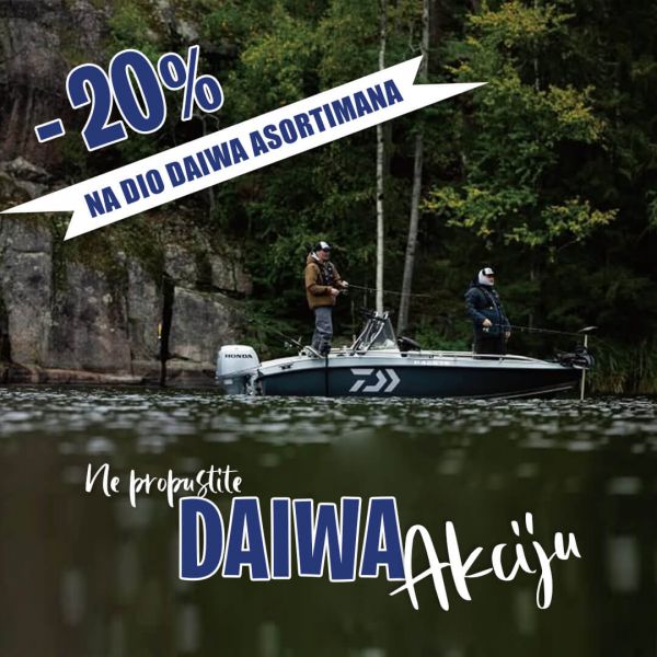 Velika akcija -20% na dio DAIWA asortimana