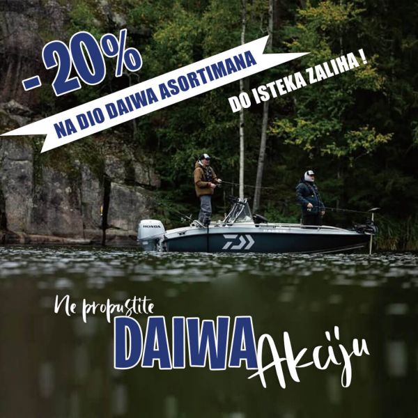 Ugrabite svoj DAIWA pribor na akciji od 20% prije nego isteknu zalihe