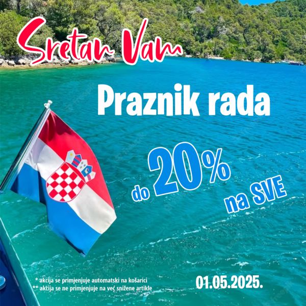 Proslavite Praznik rada uz do 20% popusta na sve
