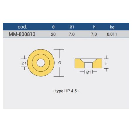 ANODA CINK MERCURY MERCRUISER HP4,5 MM 800813 Cijena