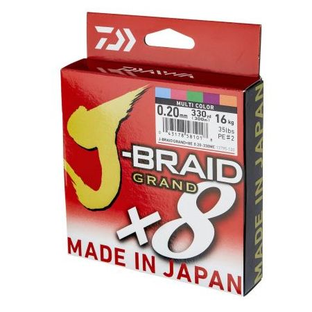 DAIWA J-BRAID GRAND X8 MULTICOLOR
