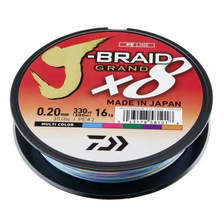 DAIWA J-BRAID GRAND X8 MULTICOLOR Price