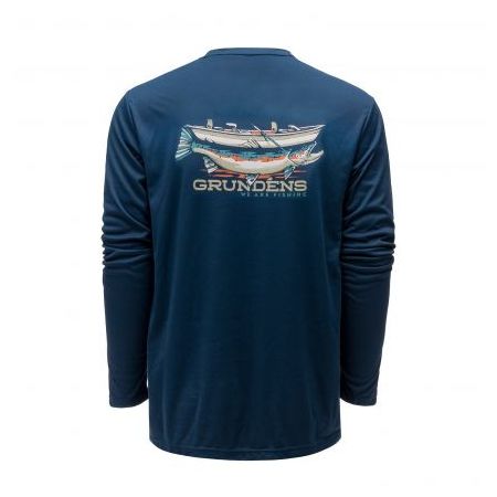 GRUNDENS MAJICA DRIFT BOAT LS TECH BLUE ABYSS Cijena
