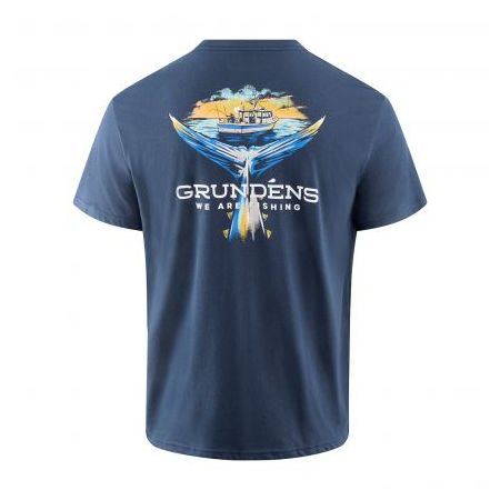 GRUNDENS MAJICA TUNA TAILSCAPE SS T-SHIRT DARK NAVY cijena, akcija