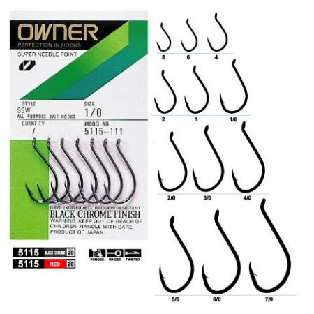 OWNER HOOK B.C 6/0 4 PCS 5115-161 Price