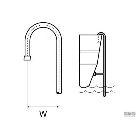 ALUMINUM GUNWALE HOOK LADDERS WITH 5 PVC STEPS 0502515 Price