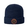 GRUNDENS KAPA ANCHOR WAFFLE BEANIE NAVY ONE SIZE