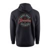 GRUNDENS MAJICA SA KAPULJAČOM DARK SEAS X INSTINCTIVE FZ HOODIE BLACK