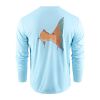 GRUNDENS MAJICA DUGI RUKAV CHASING TAIL LS TECH TEE AQUAMARINE