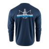 GRUNDENS MAJICA DUGI RUKAV LOGO BOAT LS TECH TEE DARK NAAVY