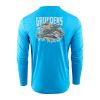 GRUNDENS MAJICA DUGI RUKAV WE ARE SALT LS TECH TEE COSTAL BLUE