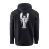 GRUNDENS EAT YOUR WORDS DWR HD HOODIE BLACK LOBSTER GRAPHIC