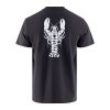 GRUNDENS EAT YOUR WORDS HD POCKET TEE BLACK LOBSTER GRAPHIC