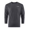 GRUNDENS MAJICA SALMON TAILSCAPE LS HEATHER CHARCOAL